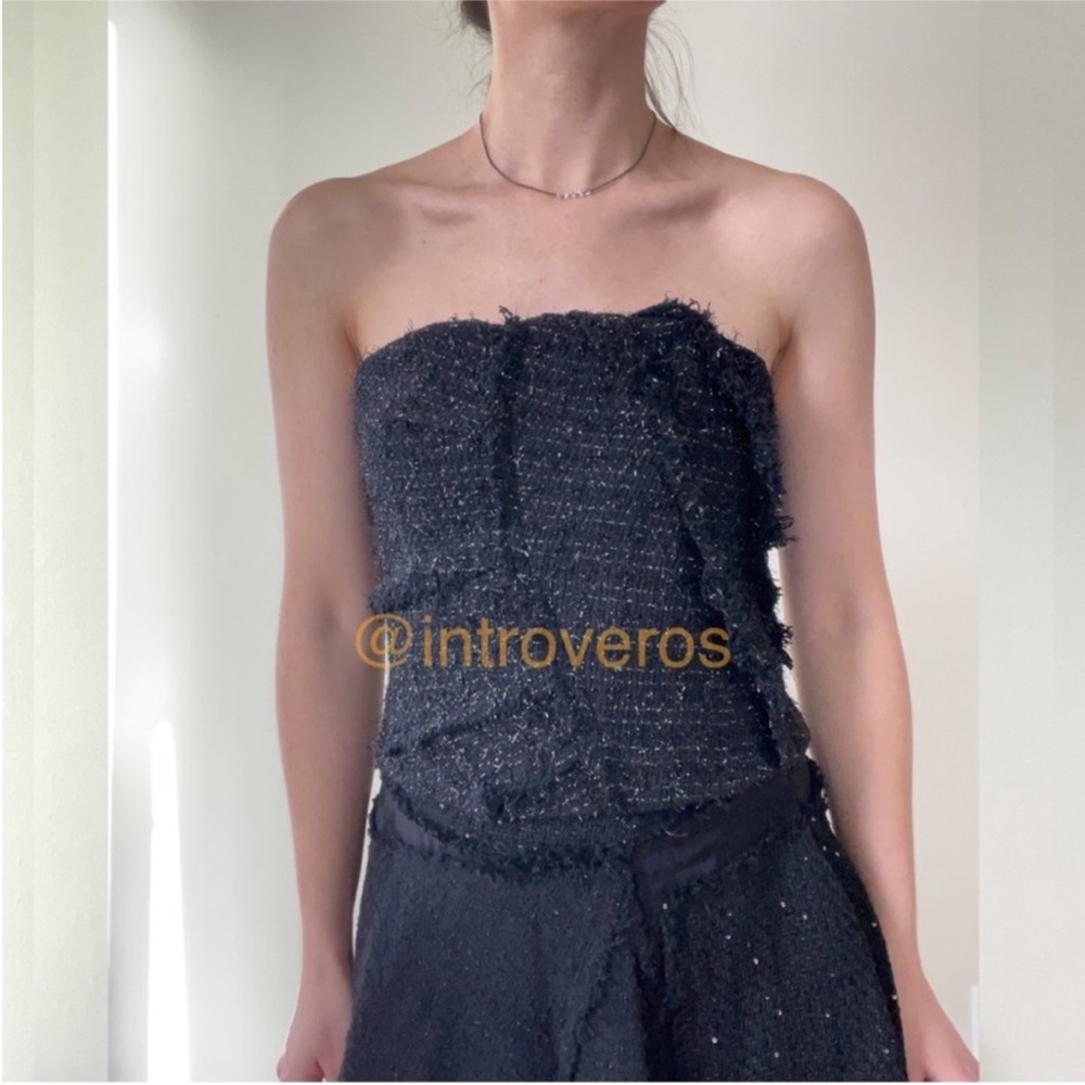 ZARA Sparkly Bustier Top Limited Edition size M - Picture 8 of 9